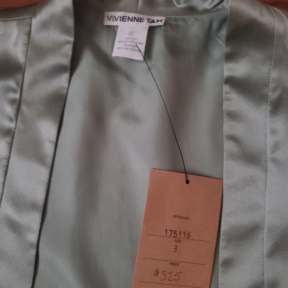 Vivienne Tam 100% Silk Open Cardigan Sz 3 NWT! - Picture 10 of 11